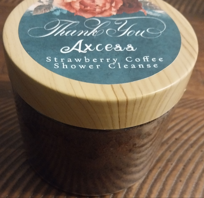 Axcess Strawberry Coffee Scented Body Scrub